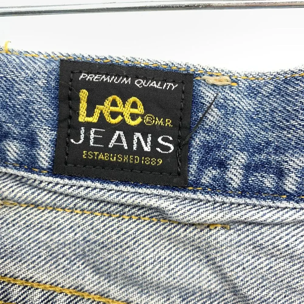 Vintage Upcycled Lee X Rag Union Cut Off Denim Shorts Womens Sz 32